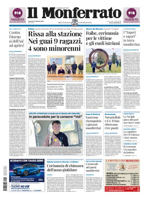 Il Monferrato - Edizione 12 del 13/02/2024